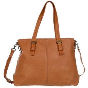 🆕American Leather Co. Genuine Leather Essex Zip top Tan  NWT